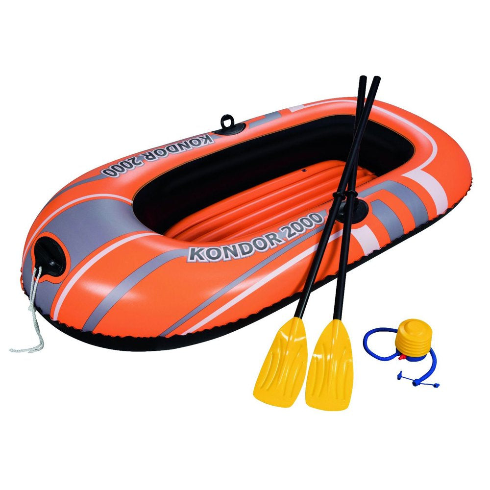 Bestway Kondor 2000 Inflatable Raft Set with Oars and Pump