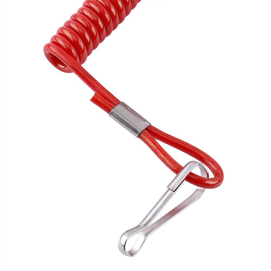 Tebru Fishing Rod Tether Leashes,Coiled Paddle Leash,3Pcs/Bag Coiled Paddle Leash Swivel Surf Leash for Kayak Canoe Raft Boat