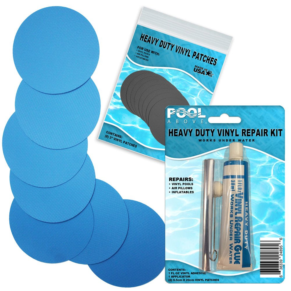 Heavy Duty Burgundy Vinyl Patch Glue Kit for Boats Pools Air Bed