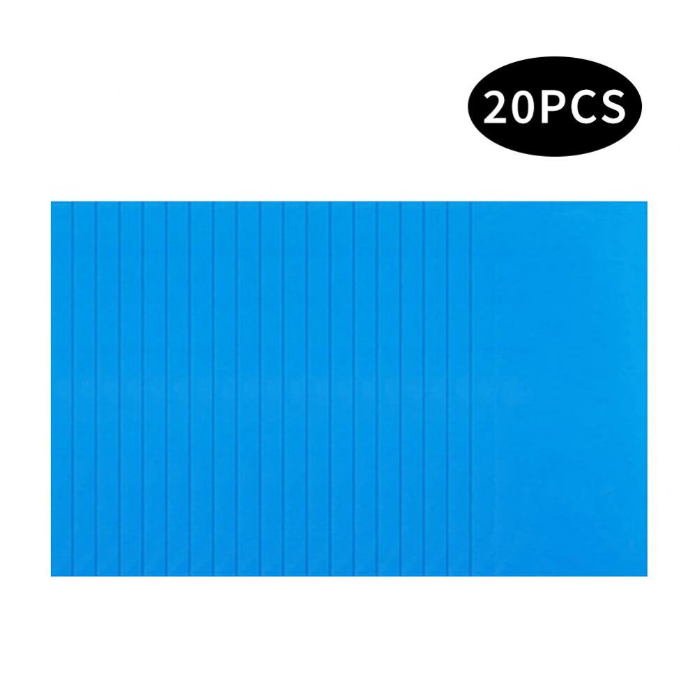 20Pcs Self-Adhesive Repair Patches Blue Pool Liner Patch Boat Repair Rubbers for Inflatable Boat Raft Kayak Canoe (30Pcs)