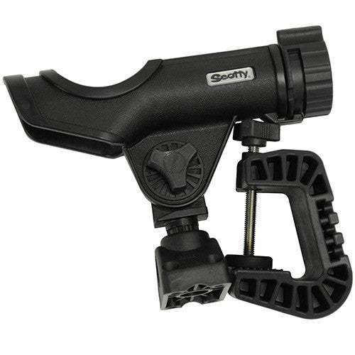 Powerlock Rod Hldr w/0449 Clamp Mount,Blk - GhillieSuitShop